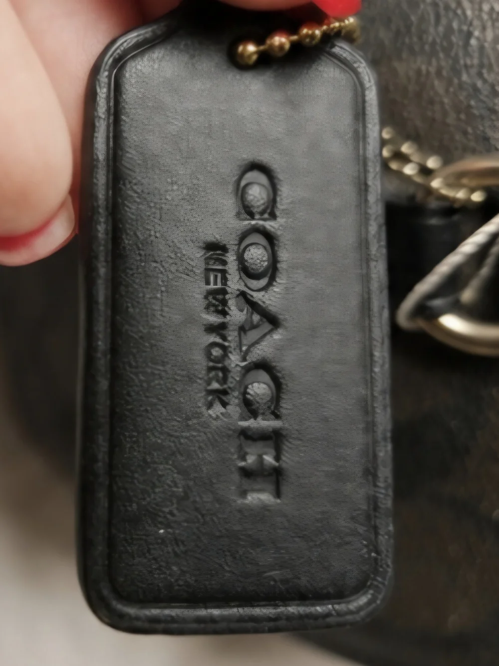 Coach Dark Brown/Black Signature Mini Satchel